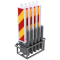 SET | with 5 folding panels | hatched | with red/yellow beacon foil